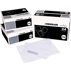 CUMBERLAND PLAIN ENVELOPE DL 110x220 StripSeal 90g Laser Box 500