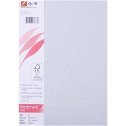 QUILL A4 PARCHMENT PAPER 89gsm Gunmetal