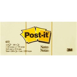 POST IT 653 YELL 38x50 Each