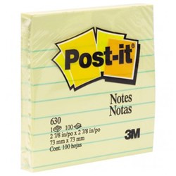 POST IT 630 LINED YELLOW