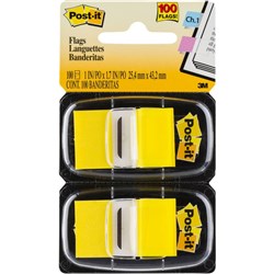 POST-IT 680-YW2 FLAGS Twin Pack Yellow 25x43mm Pack of 2