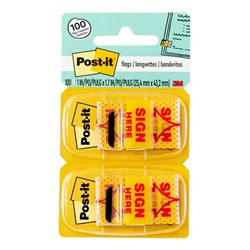 POST IT 680-SH2 FLAG SIGN HERE 2 PACK