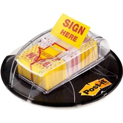 POST-IT FLAGS & DESK DISPENSER 680-HVSH Desk Grip Sign Here