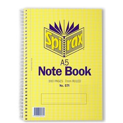SPIRAX 571 NOTEBOOK A5 300 Page 210x148mm