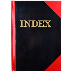 RED AND BLACK NOTEBOOK Gloss Cover A5 100 Lf Indexed 100 Leaf Cumberland