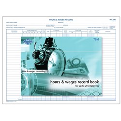 HRS & WAGES REC. BK 76M