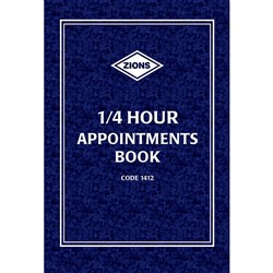 APPOINTMENT BOOK 1/4 HR #1412