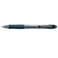 Pilot BL-G2-7 Black Fine 0.7mm Retractable