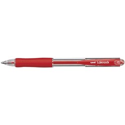 UNIBALL LAKNOCK BALLPOINT PEN Retractable Fine 0.7mm Red