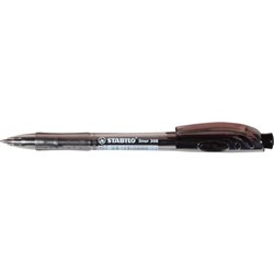 STABILO308 RETRACTABLE BALLPEN Medium Black
