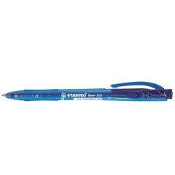 STABILO308 RETRACTABLE BALLPEN Medium Blue