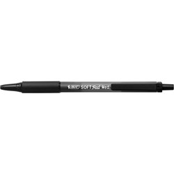 BIC SOFT FEEL RETRACTABLE BLACK