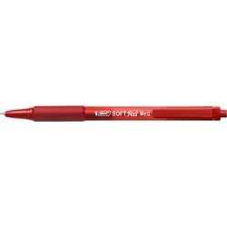 BIC SOFT FEEL RETRACTABLE RED