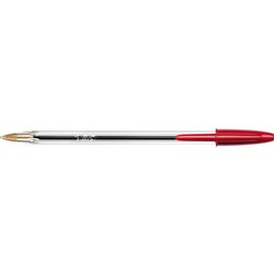 BIC CRYSTAL MEDIUM RED Bx12