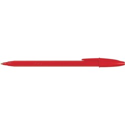 BIC ECONOMY BALLPOINT PEN Medium Red Box 12