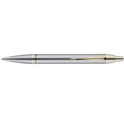 PARKER IM BALLPOINT PEN Brushed GT Stainless Steel