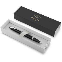 PARKER IM BALLPOINT PEN Lacque Black Chrome Trim