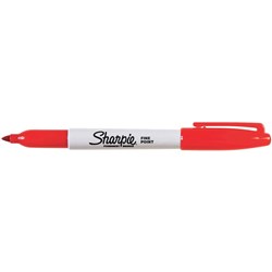 SHARPIE FINE POINT MARKER Permanent 1.0mm Fine Red UPC