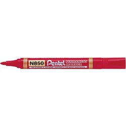 PENTEL N850 PERMANENT MARKER Bullet Red