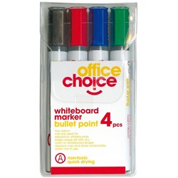 Office Choice Whiteboard Markers 4 Wallet