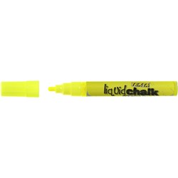 TEXTA LIQUID CHALK MARKER Dry Wipe Bullet 4.5mm Nib Yllo