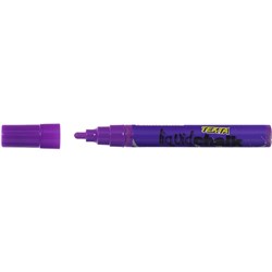 Texta Liquid Chalk Marker Dry Wipe Bullet 4.5mm Nib Prpl