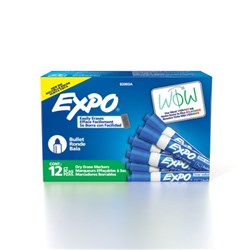 EXPO WHITEBOARD MARKER 2.0mm Bullet Tip Blue
