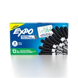 EXPO WHITEBOARD MARKER 1.4mm Fine Tip Black