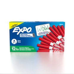 EXPO WHITEBOARD MARKER 1.4mm Fine Tip Red
