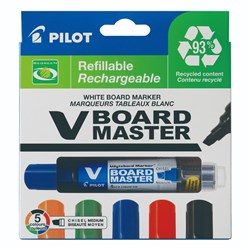 PILOT BEGREEN WBOARD MASTER MARKER PKT5 CHISEL