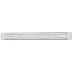 STAEDTLER OVAL SCALE RULERS 300MM Scale Front 1 11 2 Back 1 5 1 10
