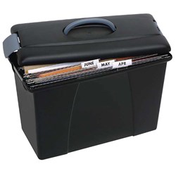 CARRY CASE TWINLOCK CRYSTALFILE BLACK