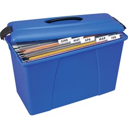 CARRY CASE TWINLOCK CRYSTALFILE BLUE