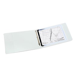 MARBIG ENVIRO A3 INSERT BINDER A3 Landscape 3D 50mm White