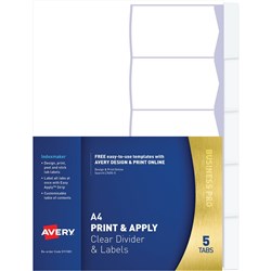 IndexMaker A4 TAB Easy Apply Label 10 Tabs Un Punched