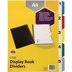 DISPLAY BOOK DIVIDERS