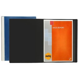 MARBIG CLEARVIEW DISPLAY BOOKS A4 50 Pocket Black