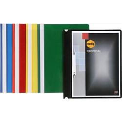 MARBIG A4 DELUXE PP FLAT FILES Black