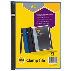 FILE CLAMP A4 BLUE