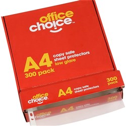 SHEET PROTECTOR OFFICE CHOICE A4 COPYSAFE PACK 300