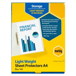 SHEET PROTECTOR A4 PKT 100 CVOS
