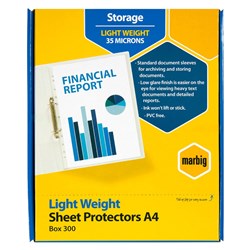SHEET PROTECT.MARBIG PACK 300