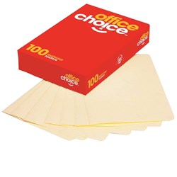 MANILLA FOLDERS F/CAP OFFICE CHOICE Box 100 - 177042