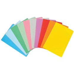 MARBIG MANILLA FOLDER F/CAP ASSORTED COLOURS