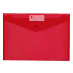 WALLET PP & BUTTON A4 RED