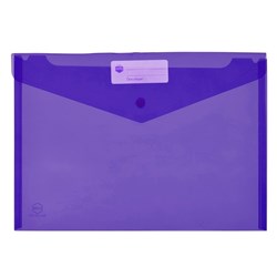 WALLET PP & BUTTON A4 PURPLE