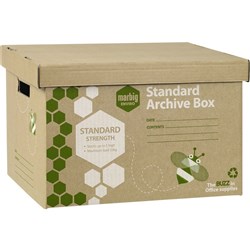 MARBIG ENVIRO ARCHIVE BOX 100% Recycled Brown Pk5