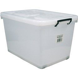 96 LITRE STORAGE BOX CLEAR