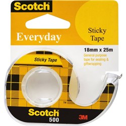 502 Scotch Crystal Clear Tape 18mm x 25m Hangsell