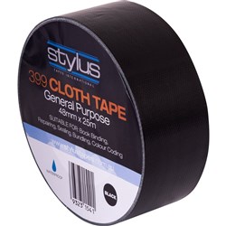 STYLUS 399 CLOTH TAPE Black 48mmx25m